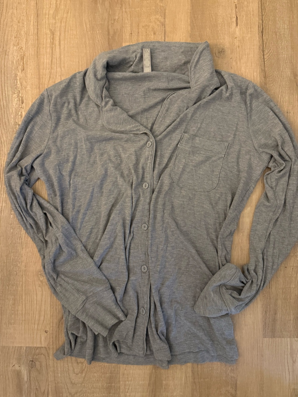 Skims button down sleep shirt